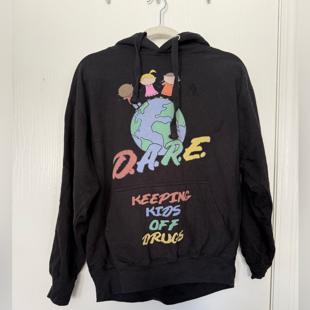 Black D.A.R.E. Graphic Hoodie
